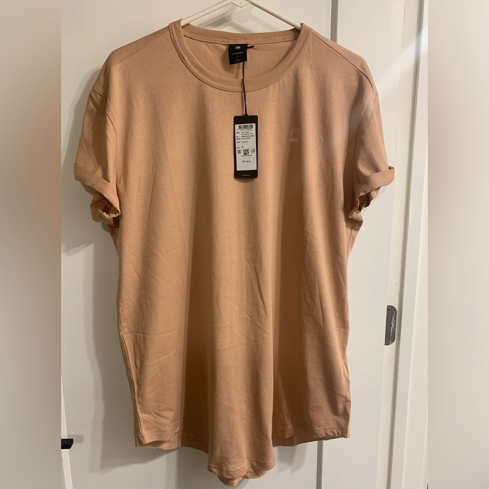 G-Star Short Sleeve Tee in Dusty Peach